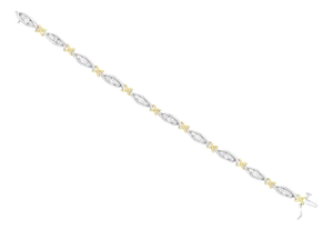 3 Carat Diamond 'X' Tennis Bracelet
