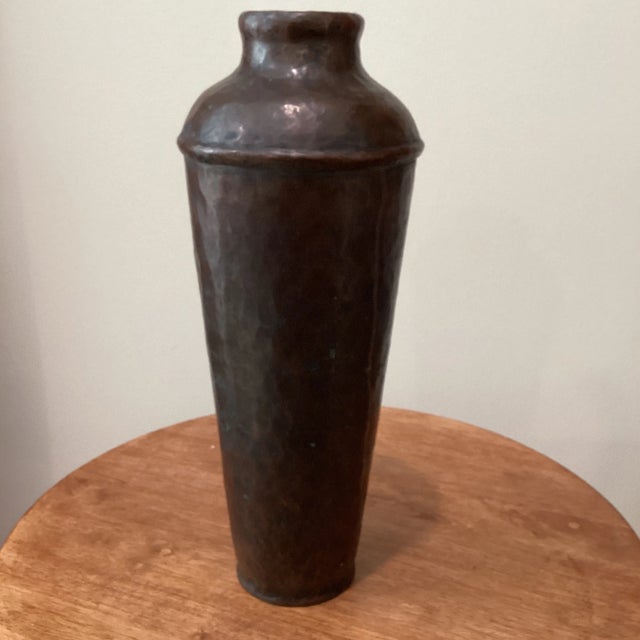 Vintage Arts & Crafts Style Copper Vase For Sale - Image 13 of 13