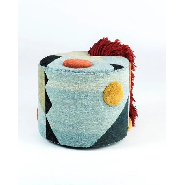 Textile Pouf Charaktere Massimiliano by Lyk Carpet For Sale - Image 7 of 10