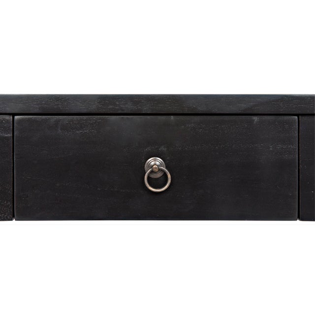 Contemporary NOIR Curba Desk, Hand Rubbed Black For Sale - Image 3 of 12