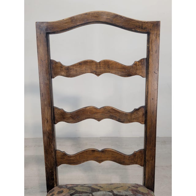 Vintage Oak Chair with High Backrest, 1965 For Sale - Image 12 of 16