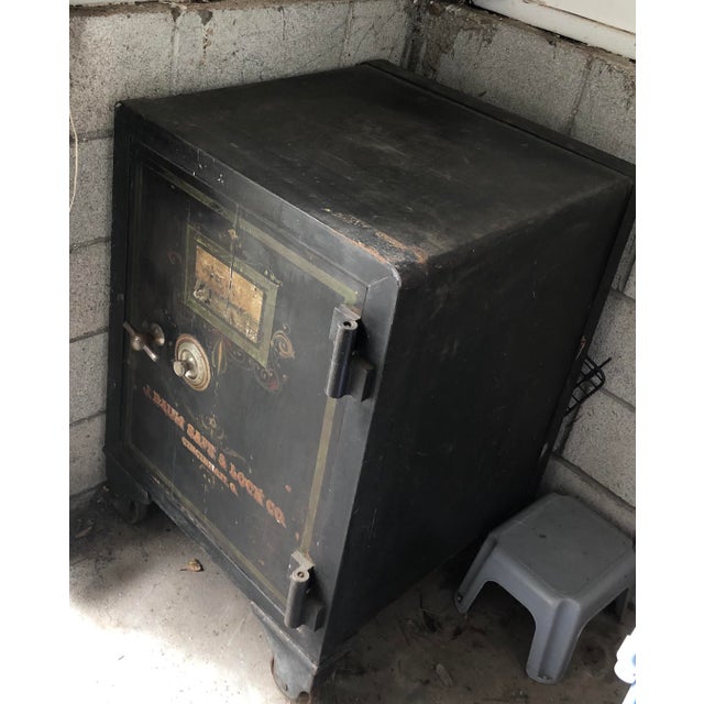 1900s Industrial J Baum Iron Floor Safe Chairish