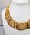Vintage Signed Napier Goldtone Openwork Wavy Link Collar Necklace For Sale - Image 9 of 16