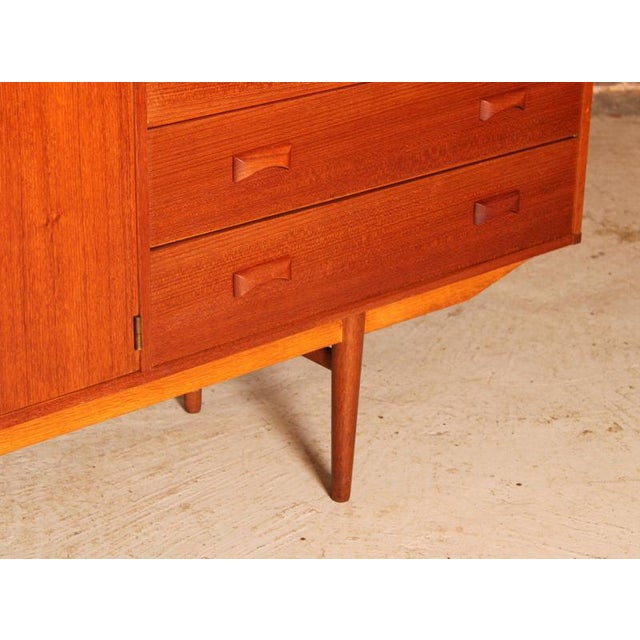 Wood Long Mid-Century Modulus Sideboard in Teak from Fristho, Netherlands, 1960s For Sale - Image 7 of 18