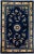 Textile 1920s Antique Chinese Peking Wool Rug Handmade Blue With Classic Floral Design For Sale - Image 7 of 7