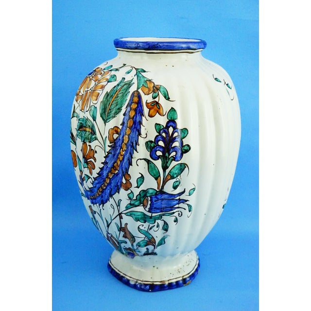 Measurements: height: 30.5 cm; diameter: 21 cm; weight: 2.387 kg item : impressive and rare glazed and vitrified artistic...