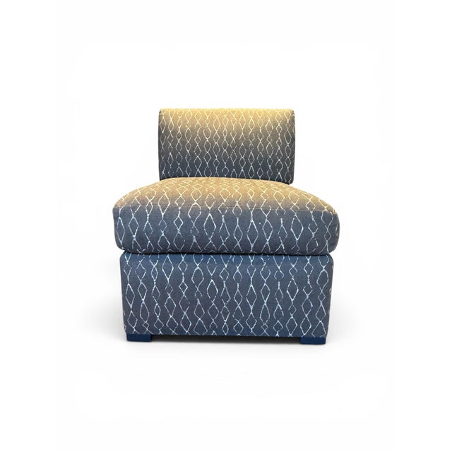 Comfortable gray diamond pattern accent chairs. This generously-sized accent chair is upholstered in a soft gray fabric...