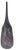 24 + In. Murano Style Purple White Applied Black Swirl Bulbous Art Glass Vase Set of 2 For Sale - Image 11 of 14