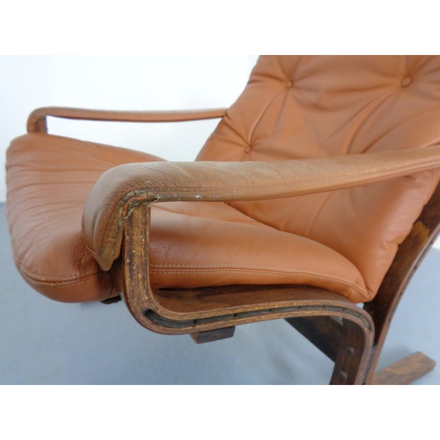 Mid-Century Modern Siesta Table and Leather Chairs by Ingmar Relling for Westnofa, Norway, 1960s, Set of 3 For Sale - Image 17 of 18