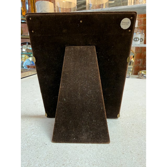 Modern Christofle Selection Silver-Plated Photo Frame With Brass Accents For Sale - Image 3 of 7