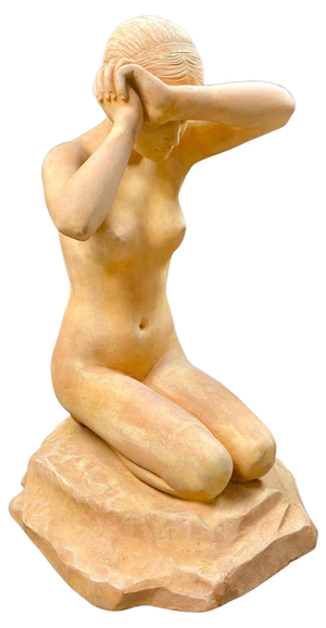 Stanislas Lami, Nude Woman, Early 20th Century, Terracotta