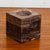 Stone 20th Mid Century Modern Art Cubed Marble Candleholders Veins Pair of Two For Sale - Image 7 of 12