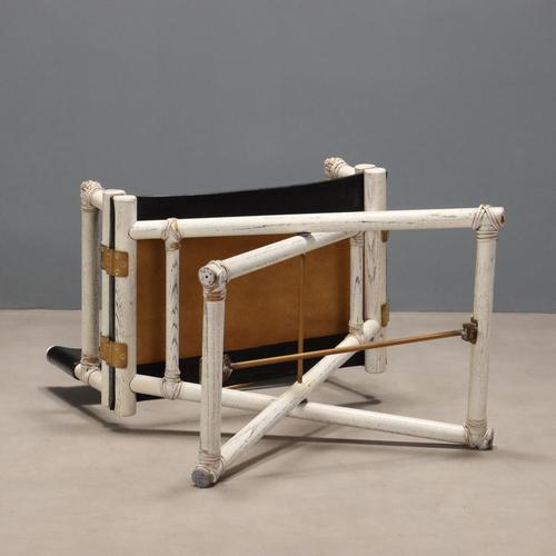 Bleached Wood Console and Chair, 1980s, Set of 2 For Sale - Image 14 of 15