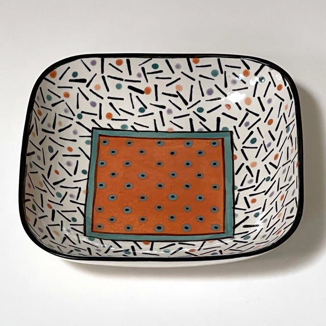 Postmodern 1980s Dorothy Hafner Post Modern Art Pottery Bowl For Sale - Image 3 of 7