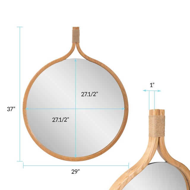 Ulah Round Mirror For Sale - Image 10 of 11