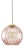 Mid-Century Italian Pink Glass and Brass Pendant Lamp For Sale