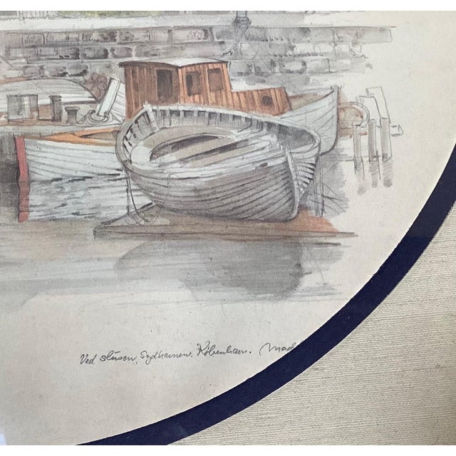 Mid 20th Century A Pair of Framed Watercolors Norway, Mid 20th Century For Sale - Image 5 of 11