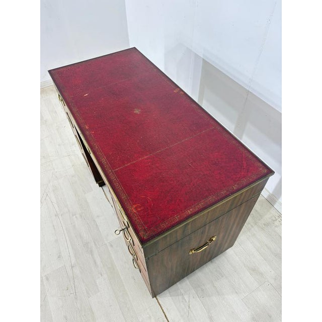 English Colonial Style Desk in Mahogany For Sale - Image 3 of 9