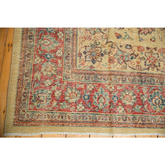 Vintage Distressed Tabriz Carpet - 8'4" x 11'10" For Sale In New York - Image 6 of 12