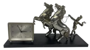Vintage Liberty Clock with Roman Sculpture, 1920s