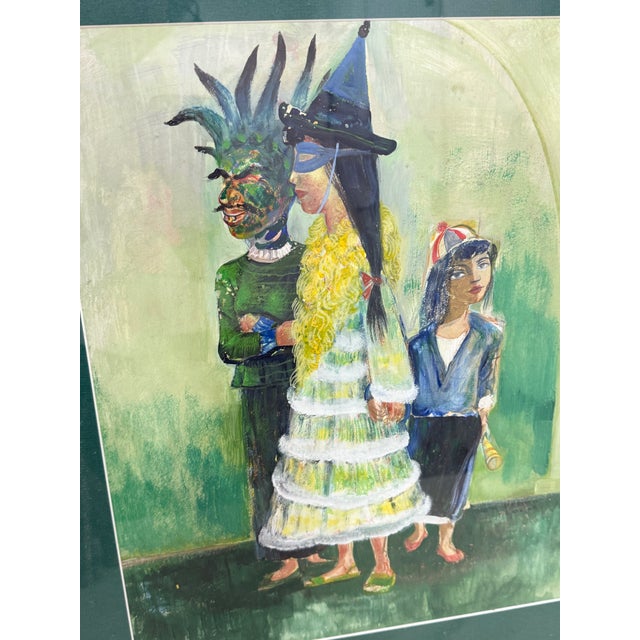 Pedro Lobos Framed Painting, Mid 20th Century For Sale - Image 4 of 12