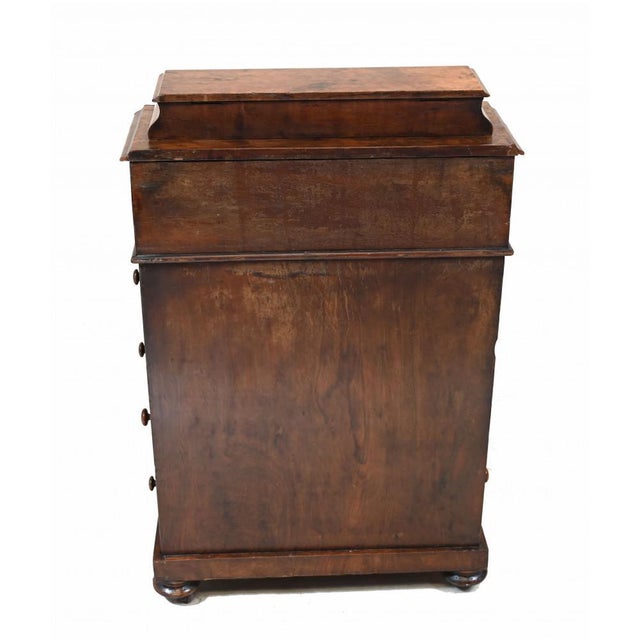 Antique Davenport Desk in Walnut, 1880 For Sale - Image 13 of 16
