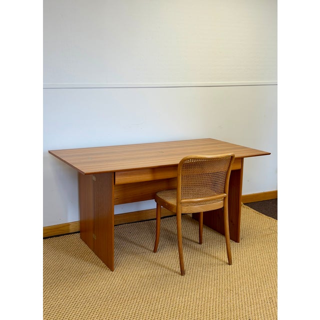 Mid-Century Modern 1970s Scandinavian Convertible Modern Teak Console Table Desk For Sale - Image 3 of 14