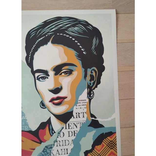 Shepard Fairey (Obey), The Woman Who Defeated Pain (Frida Kahlo), Offset Lithograph For Sale - Image 5 of 7