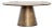 Modern Antiqued Brass Finish Pedestal Coffee Table For Sale