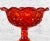 Victorian Vintage Victorian Orange Red Amberina Glass Compote Bowl For Sale - Image 3 of 10