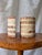 Mid-Century Modern Vintage Striped Travertine Demilune Bookends by Fratelli Mannelli, 1970s, Set of 2 For Sale - Image 3 of 13