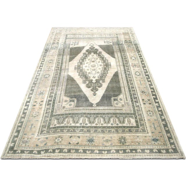1960s 1960s Turkish Oushak Rug For Sale - Image 5 of 7