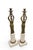 Metal Mid 20th Century Pair of 24-Inch Neoclassical Bronze Caryatid and Limestone Candlesticks For Sale - Image 7 of 12