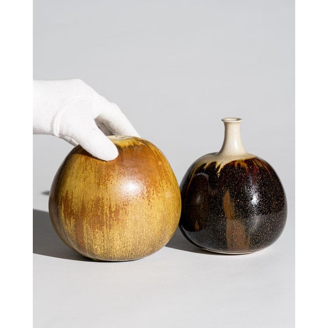 Ceramic Vases from Gotlind & Gerald Weigel, Germany, 1970s, Set of 2 For Sale - Image 4 of 18
