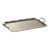 Manetta Polished Steel and Brass Tray, Large, Gold For Sale