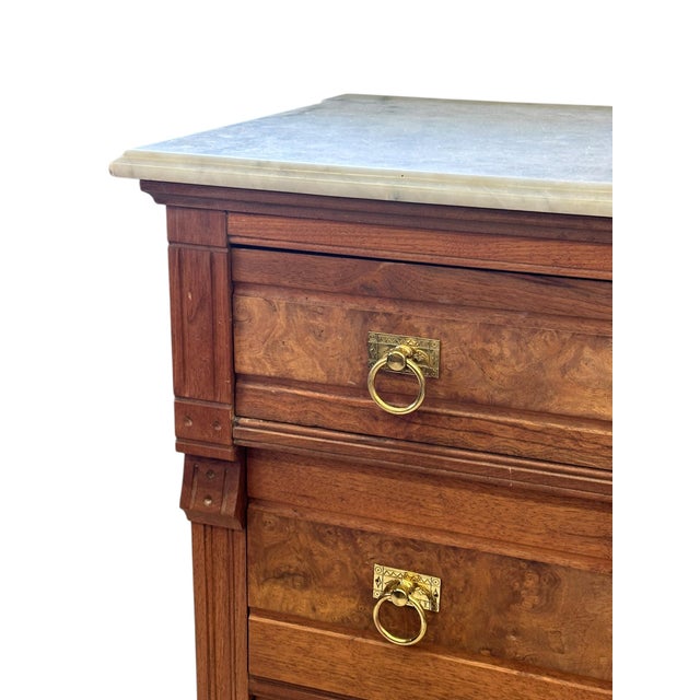 Antique Marble Topped French Provincial Sideboard For Sale In New York - Image 6 of 18