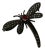 1970s Sterling Silver Garnet Marcasite Dragonfly Brooch Pin For Sale