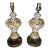 Italian Capodimonte Cherub and Floral Table Lamps- A Pair For Sale