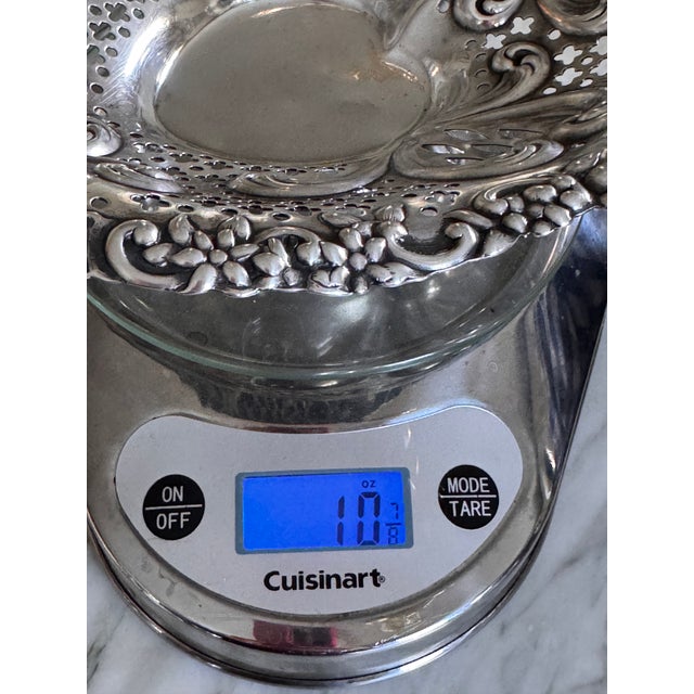 20th Century High Relief Gorham Sterling Silver Valentine Heart Footed Dish For Sale In Seattle - Image 6 of 11