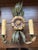 Vintage Tole Sunflower Sconces - a Pair For Sale - Image 4 of 10