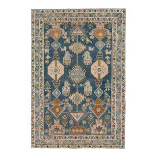 Galerie Shabab Collection Mid-20th Century Persian Malayer Throw Rug For Sale