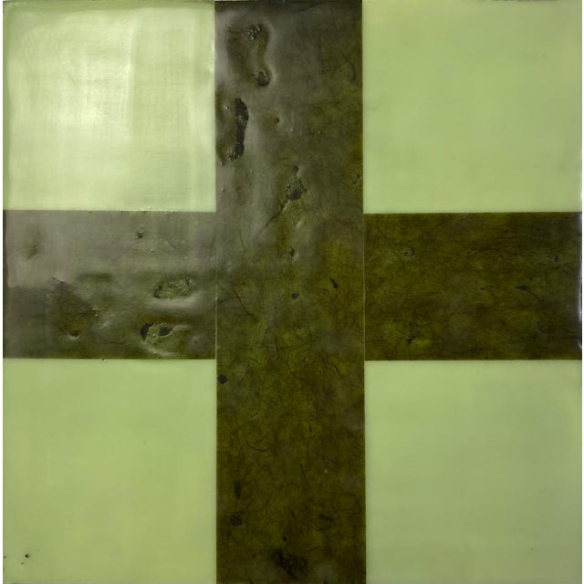Encaustic Mixed Media Art Installation by Gina Cochran "Charmed" - 12 Panels For Sale - Image 10 of 14