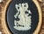 Limoges, France Vintage Limoges France Cameo Pair of Art Plaques Carved Gilt Wood Oval Frames Mid-Century Decor For Sale - Image 4 of 12