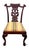 Brown Vintage Chippendale Style Mahogany Dining / Accent Chair For Sale - Image 8 of 8
