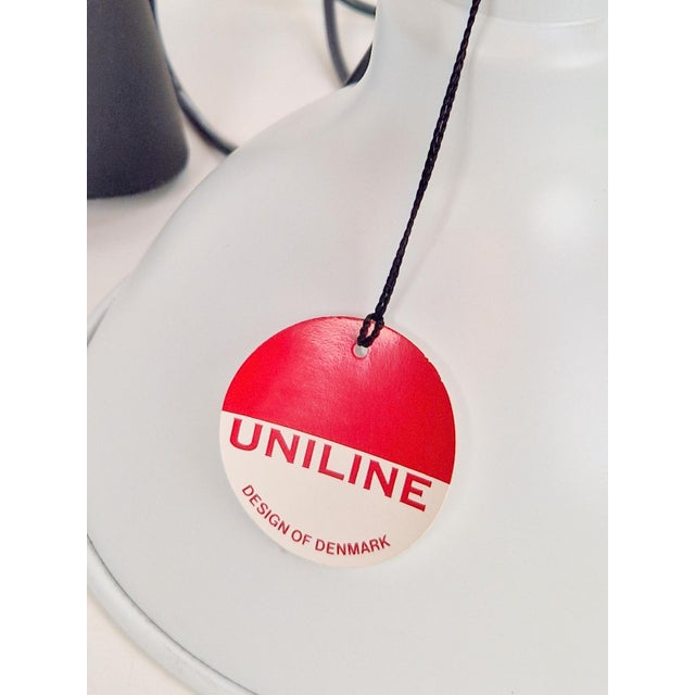 White Pendant Lights by Uni-Team for Nordisk Solar, 1960s, Set of 2 For Sale - Image 8 of 9