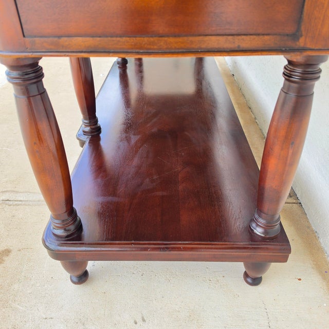 Baker Furniture Italian Provincial Mahogany Burl Wood Credenza Sideboard Buffet For Sale - Image 9 of 18