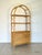 Wicker and bamboo bookcase from the 1970s.