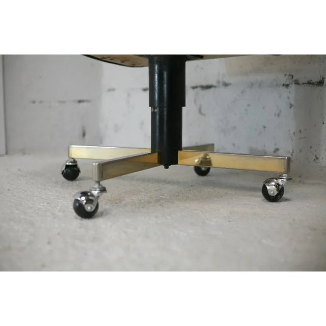 Set of Swivel Armchairs in Leatherette & Steel, Italy, 1960s For Sale - Image 4 of 18