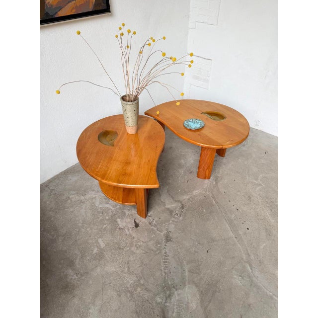 Elm Drop Coffee Tables, 1970s, Set of 2 For Sale - Image 17 of 18