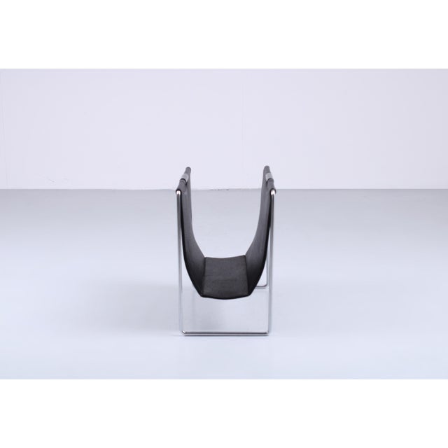 1970s Black Skai Magazine Holder by Brabantia, 1970s For Sale - Image 5 of 13